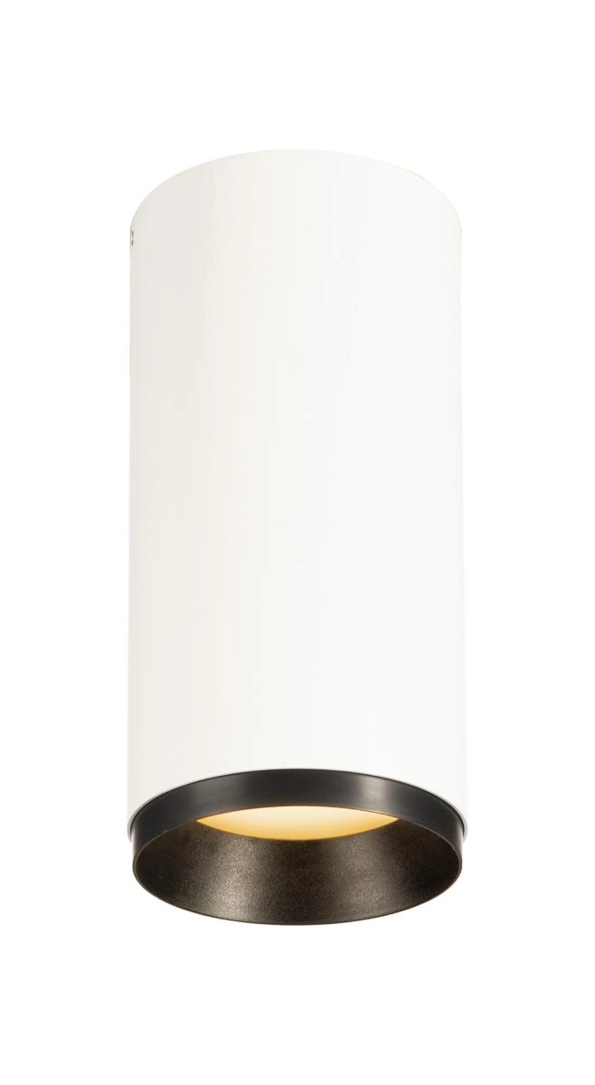 Opbouwspot Numinos M Dali cilinder wit/zwart 2700K - 36gr