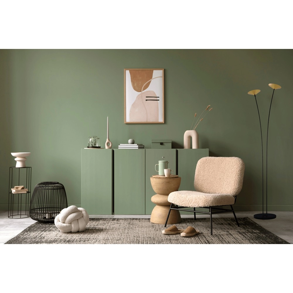 2-lichts vloerlamp Ceppo zwart met goud Masterlight 8718121348032