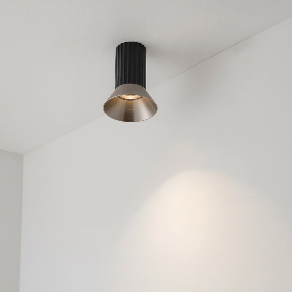 Plafondspot Luvia zwart met brons