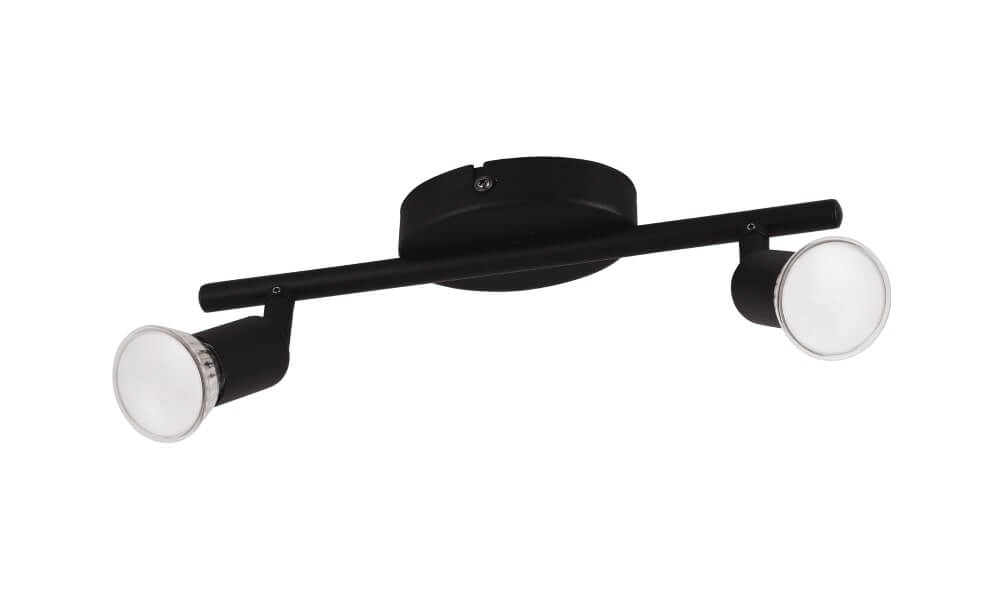 Zwarte opbouwspot Buzz-Led