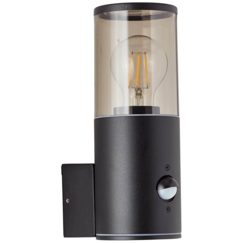 Zwarte buitenlamp Sergioro met sensor Brilliant 4004353405679