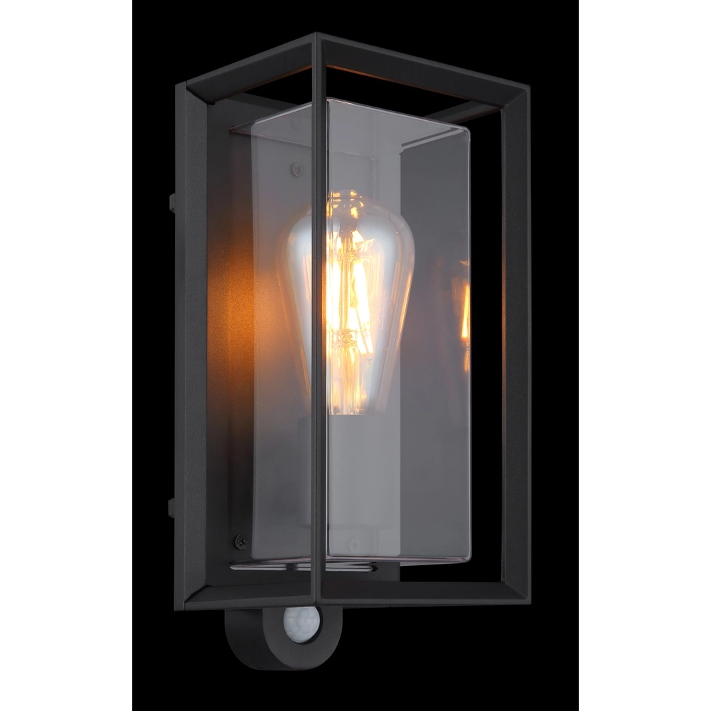 Buiten wandlamp Logana zwart met sensor Globo 9007371468812