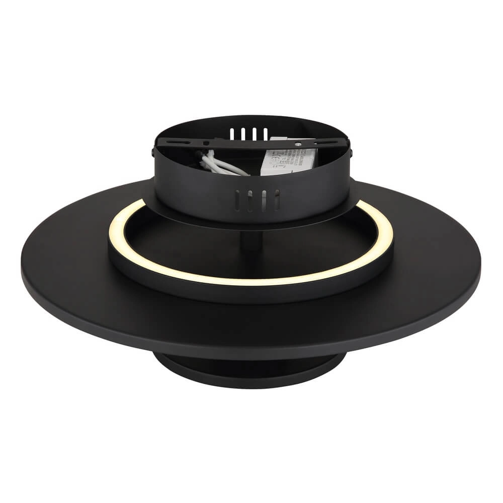 Zwarte plafondlamp Carter Ø 38cm met vilt Globo 9007371471744