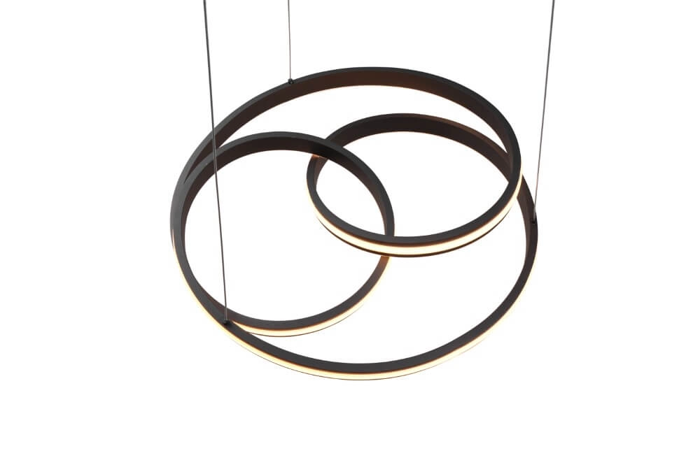Hanglamp Nuria 60cm zwart Trio 4017807505214