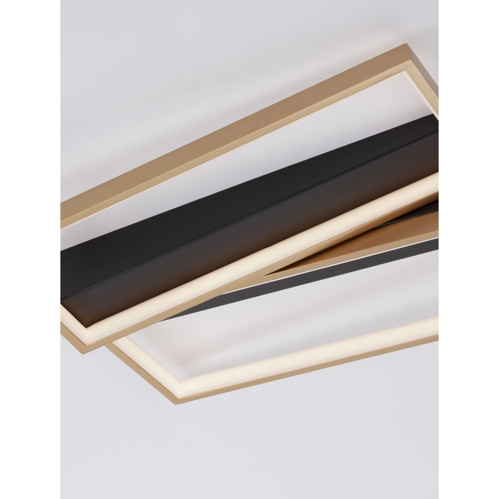 Design plafondlamp Elize zwart met goud Lyora 5212017433145