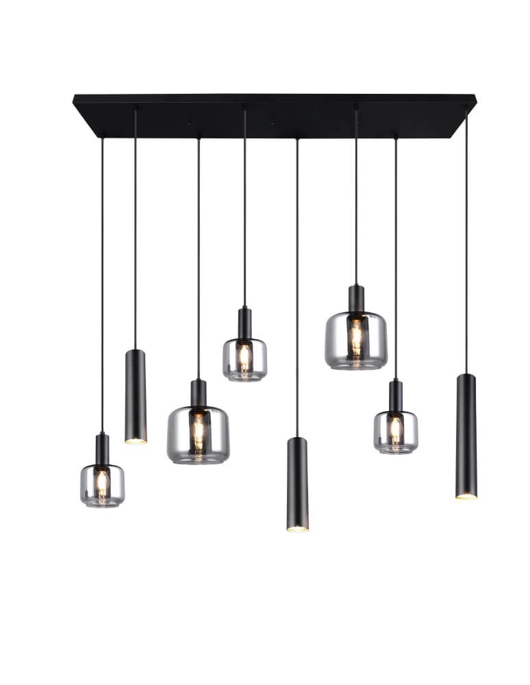 Eettafel hanglamp Mataro met pendels Trio 4017807612929