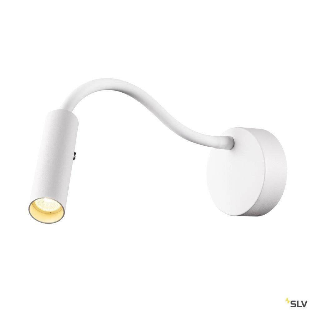 Flexibele bed lamp Karpo Goose wit SLV 4024163262361