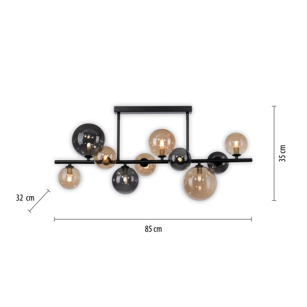 Design plafondlamp Popsicle 10-lichts Paul Neuhaus 4012248375518