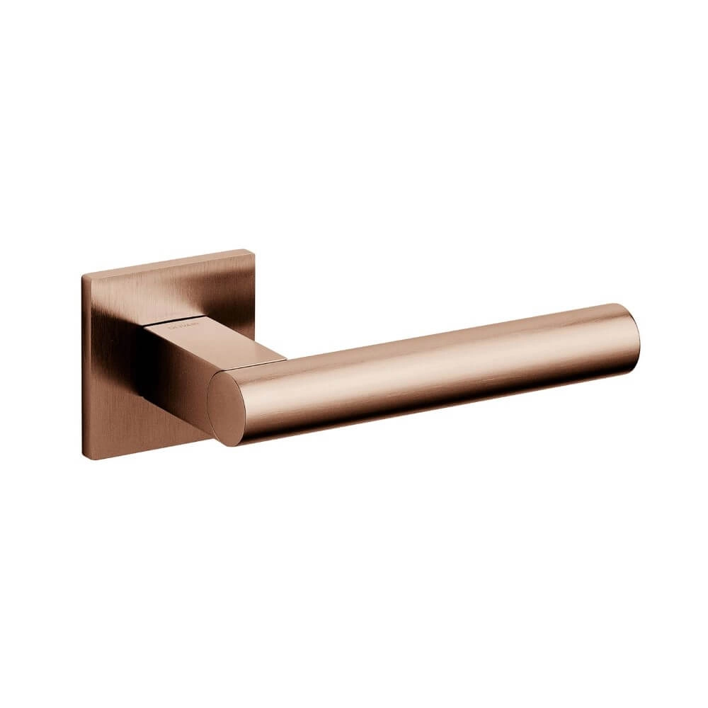 Design deurklink Euclide Q mat koper