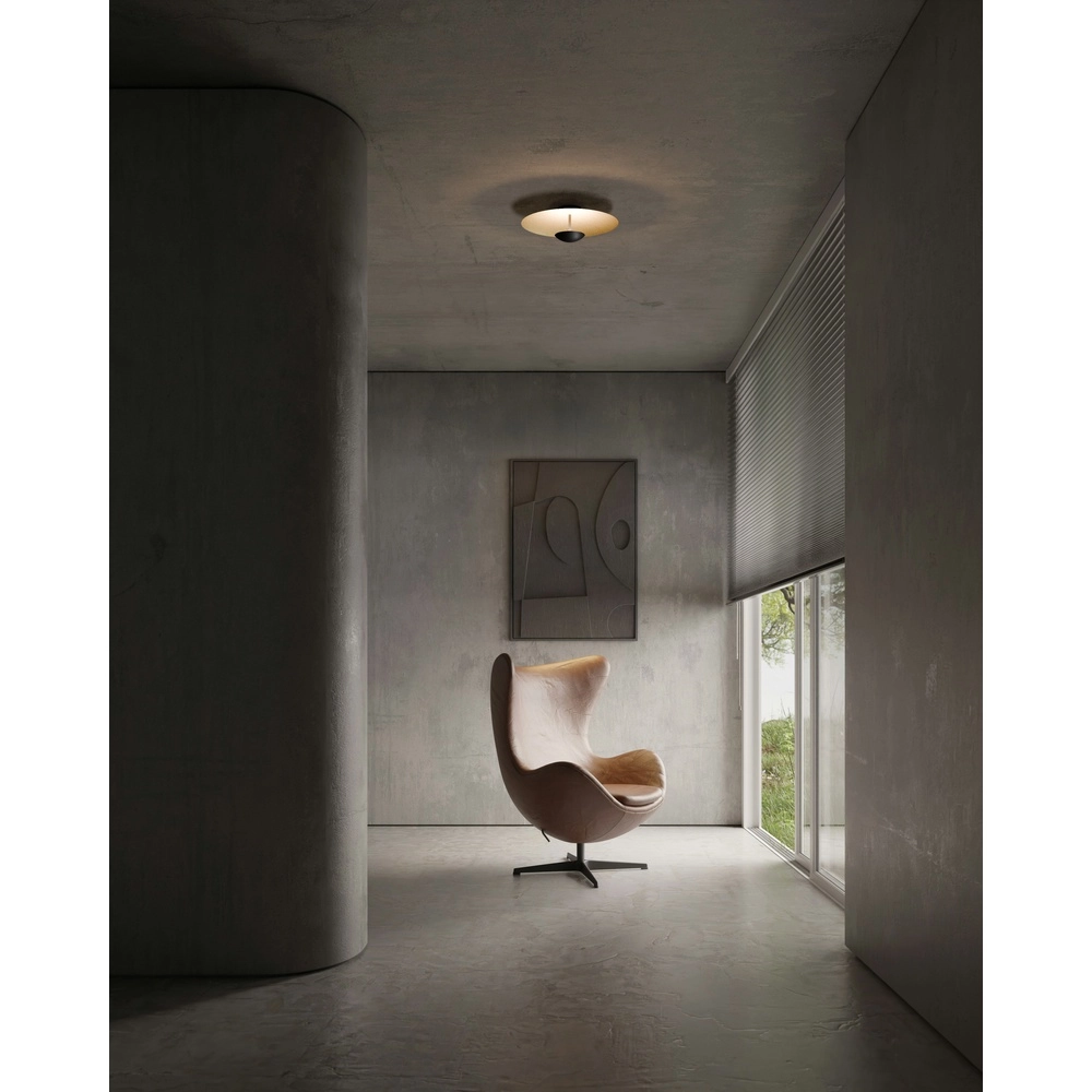 Plafondlamp 16cm Scala Ø 45cm zwart met goud Masterlight 8718121389615