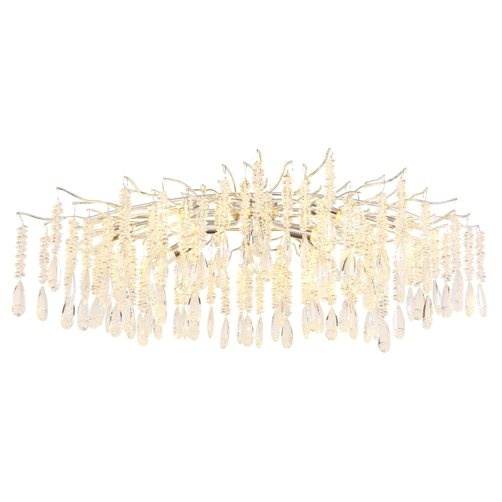 Plafondlamp Kinga zilvergrijs 100cm Globo 9007371578986