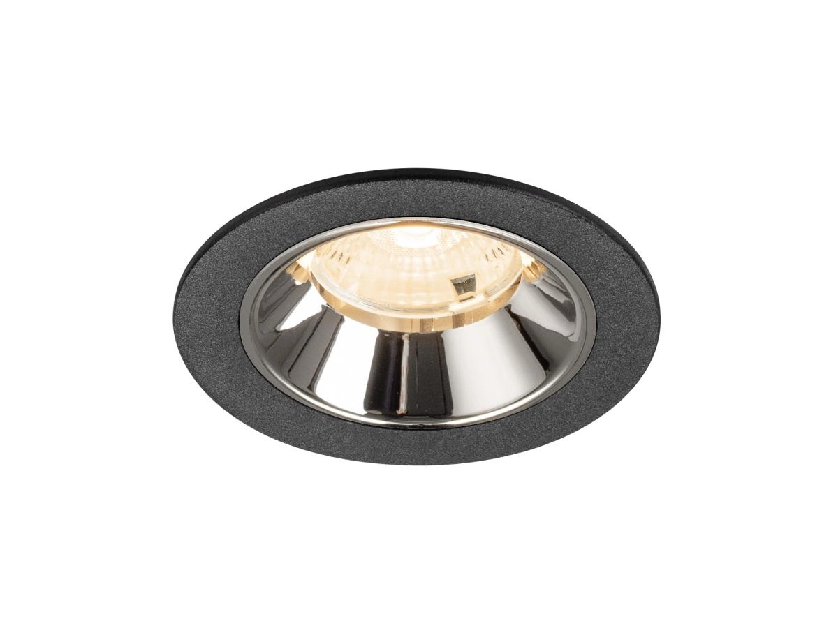 Inbouwspot Numinos S zwart/chroom 2700K - 55gr