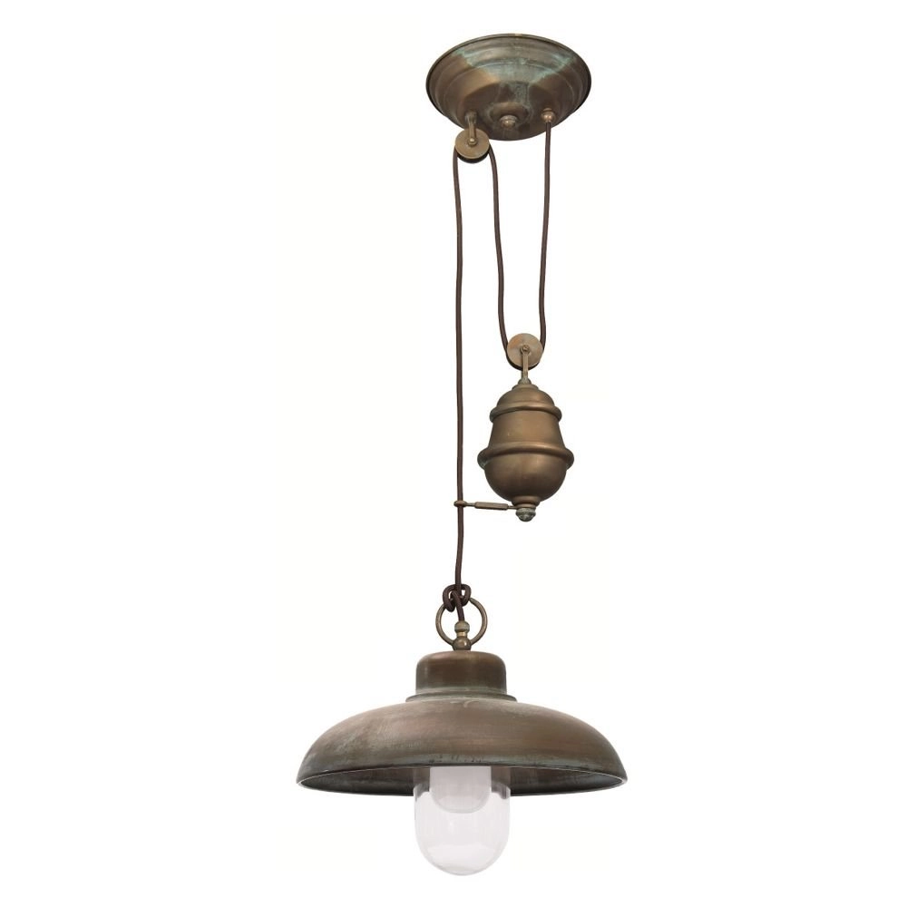 Veranda hanglamp Veranda 3 32cm koperbruin