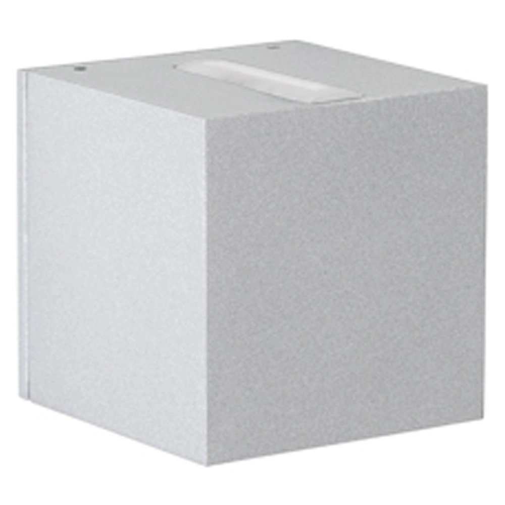 Vierkante Led muurlamp Lino 10,5cm - grijs