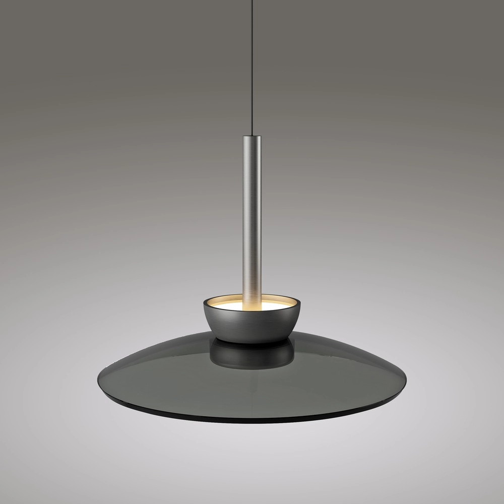 3L eettafel hanglamp Pure Moon platin met smoke glas Paul Neuhaus 4012248386309