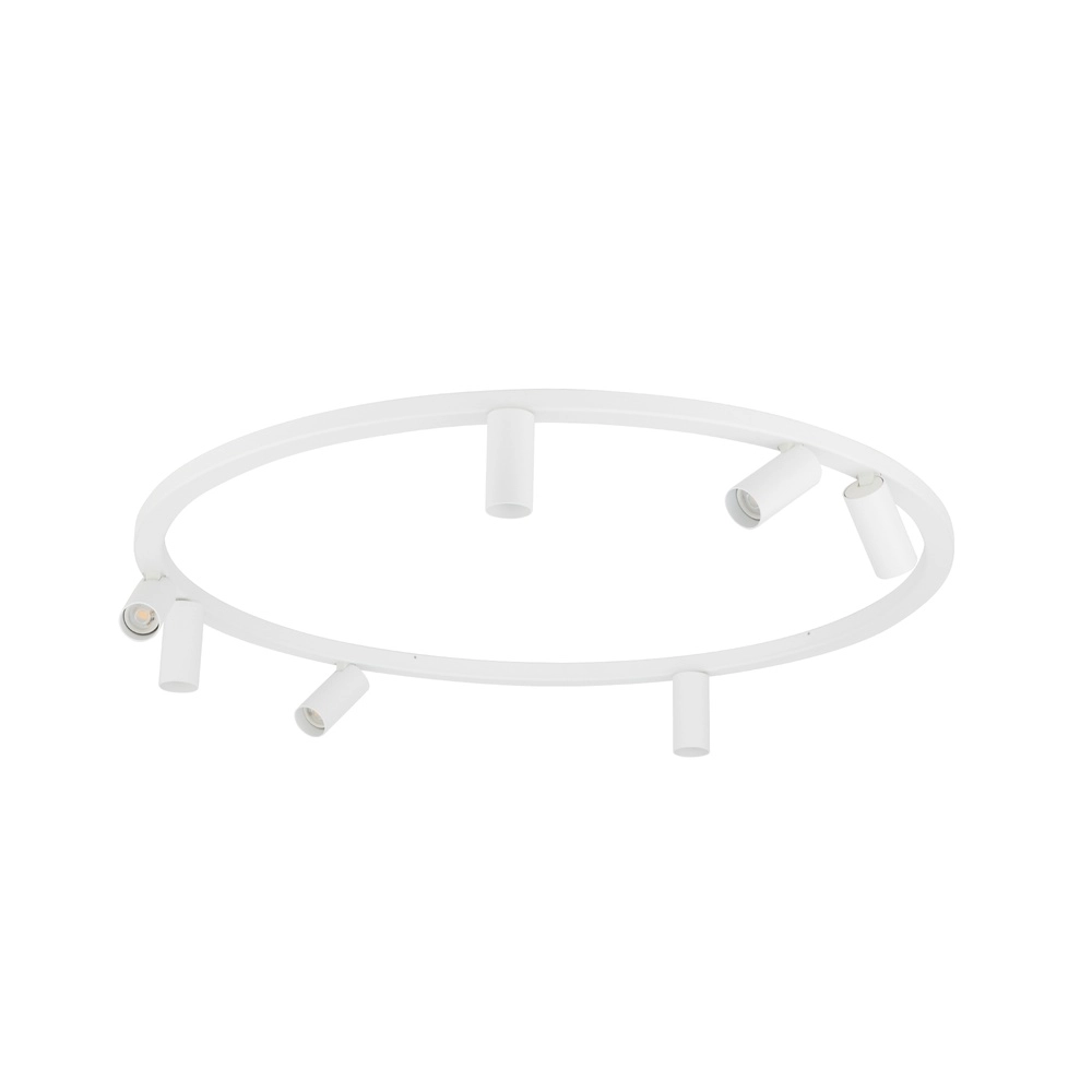 Cirkel opbouwspots Fourty 7x GU10 - wit Lyora 5903139119450