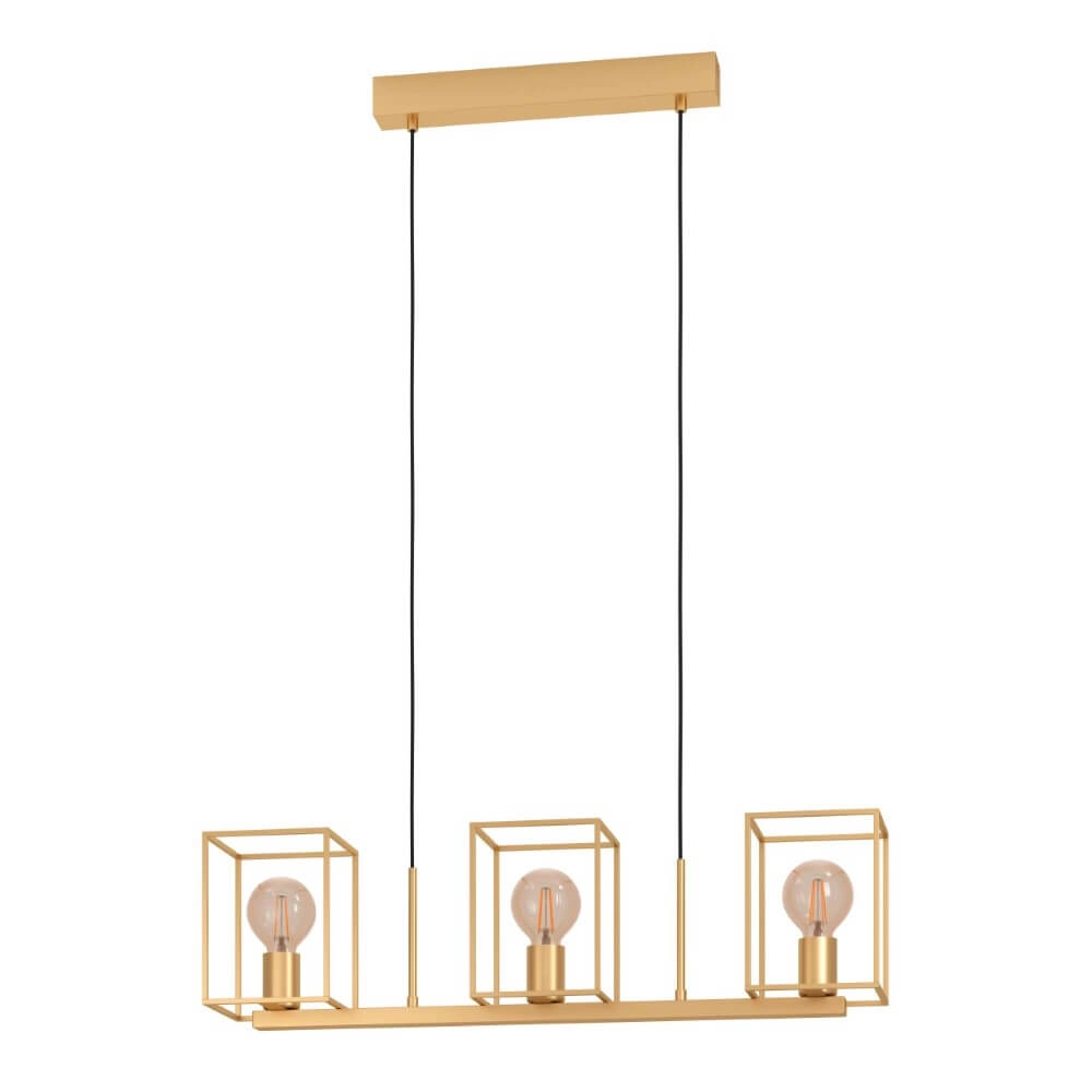 Gouden eettafel hanglamp Cumiole