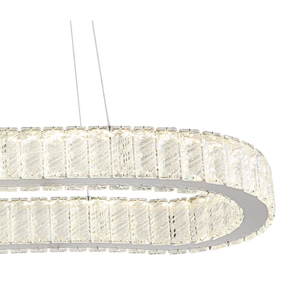 Ovale hanglamp Mucky chroom Globo 9007371445998