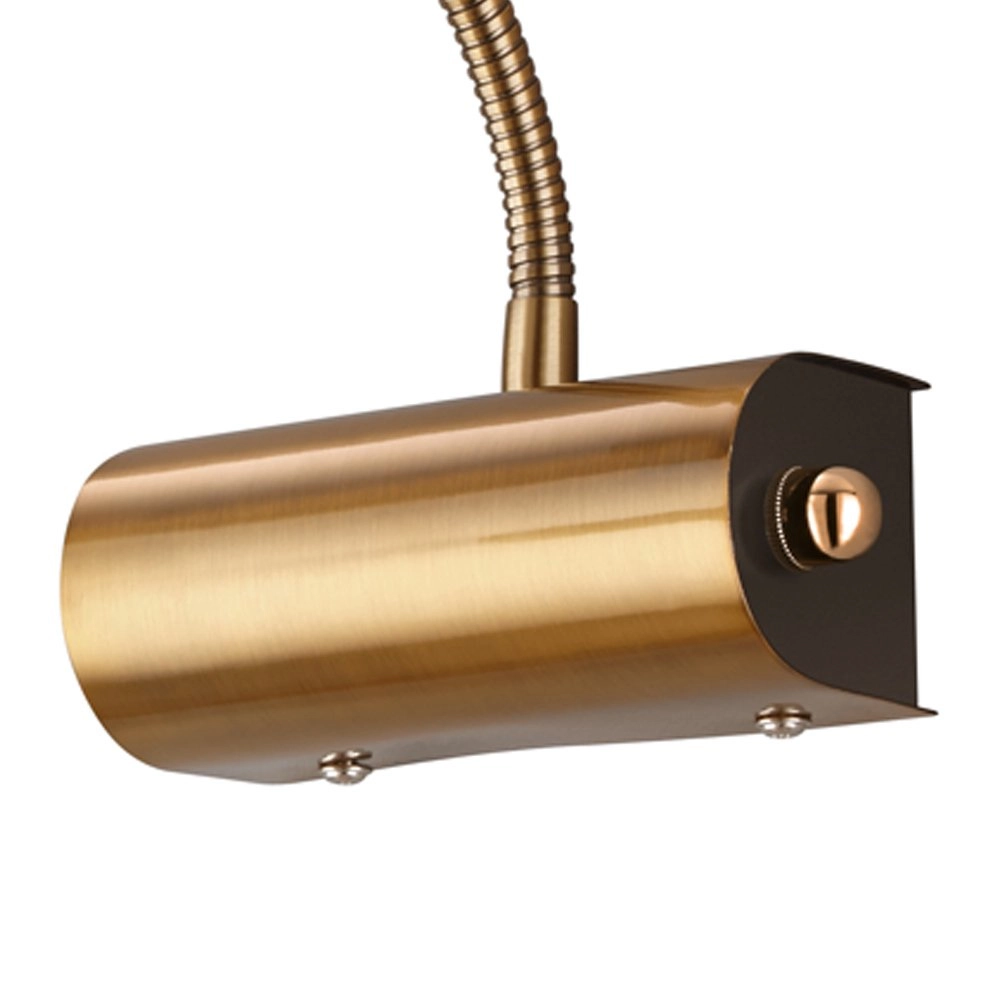 Led leeslamp Curtis oud messing Trio 4017807275346