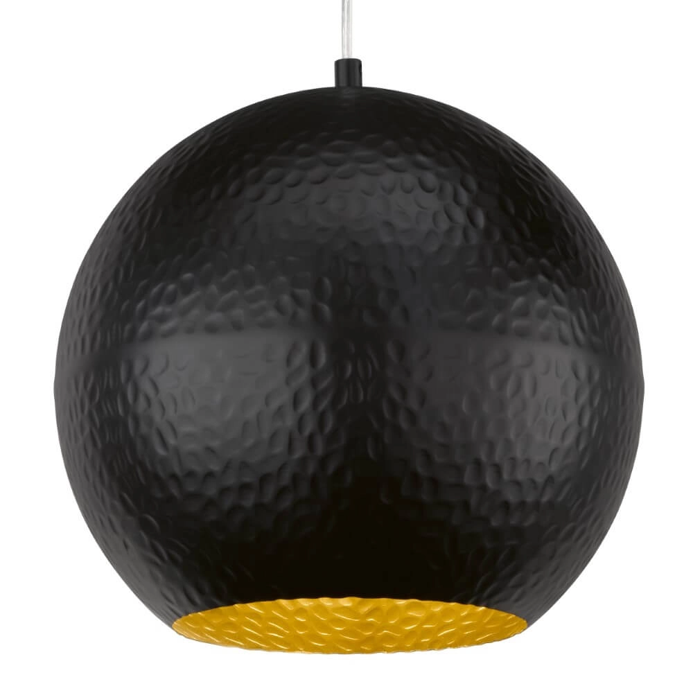 Bol hanglamp Mylon Ø 30cm zwart Fischer & Honsel 4003694607636