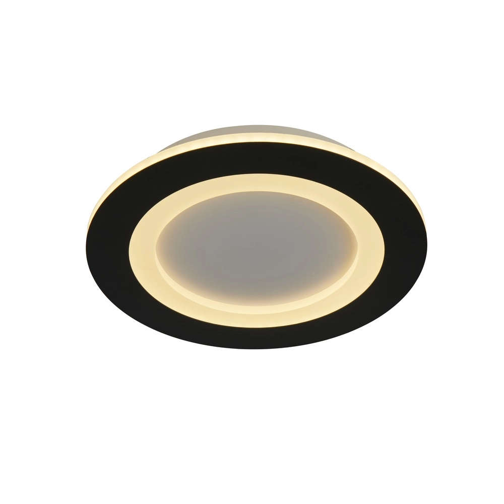 Plafonniere Ringo Ø 25cm zwart
