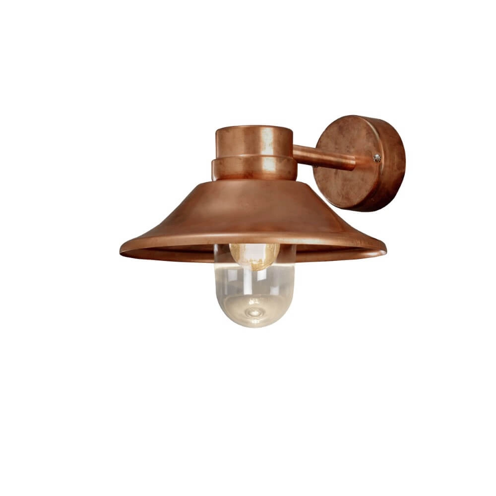 Landelijke wandlamp Vega koper