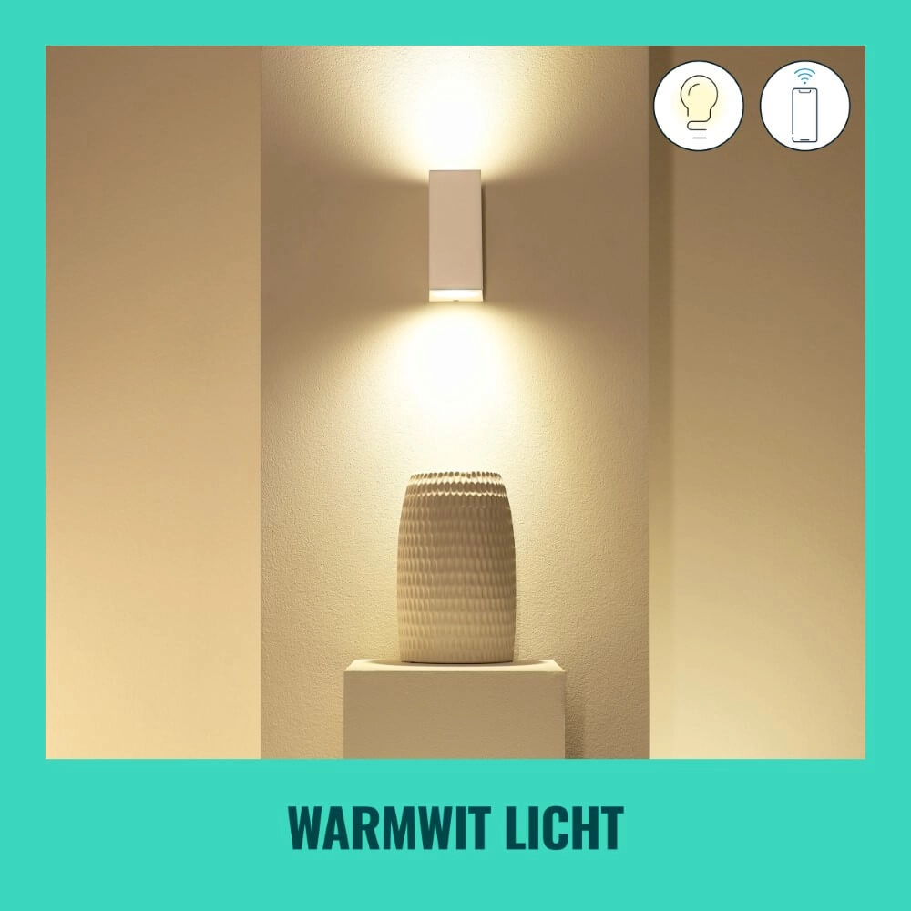 Wandspot Up and Down smart - wit WiZ 8719514554597