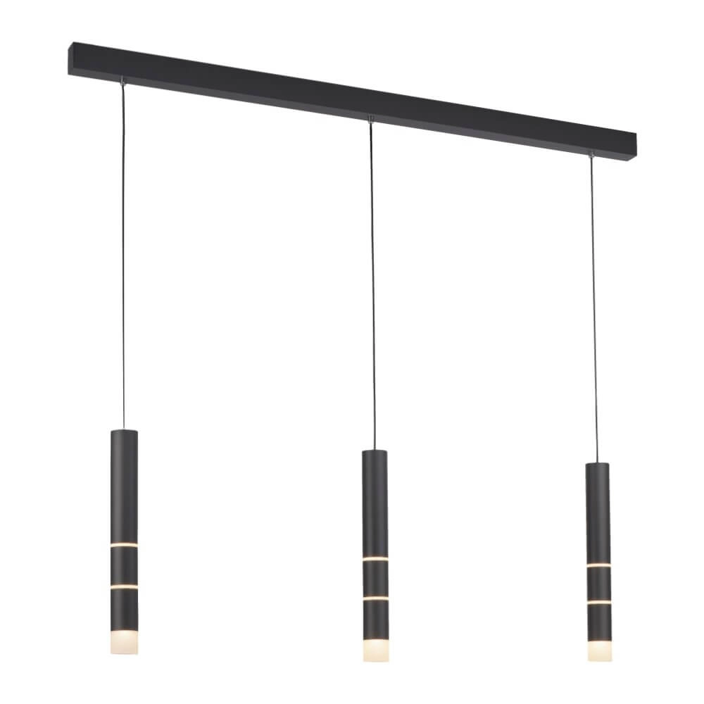 Zwarte hanglamp Pure Vega 3-lichts