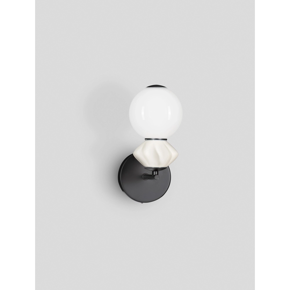 Wandlamp Pallina wit - grijs Lyora 5212017484048