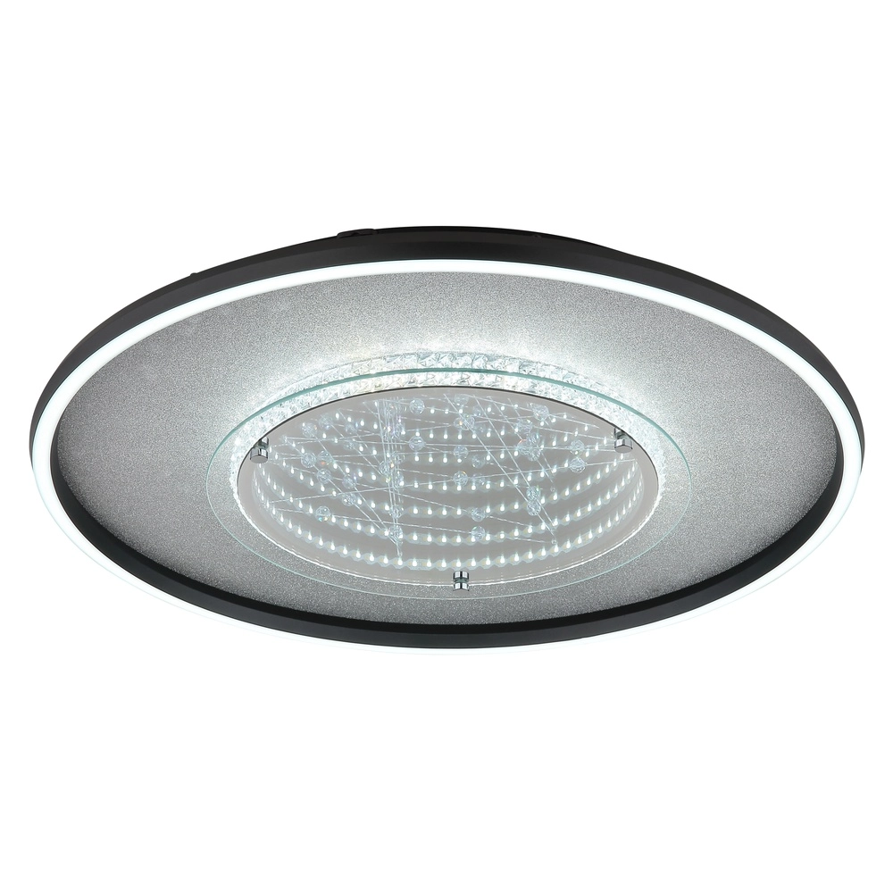 Plafondlamp Mirrora zwart Ø 51,5cm Globo 9007371569854