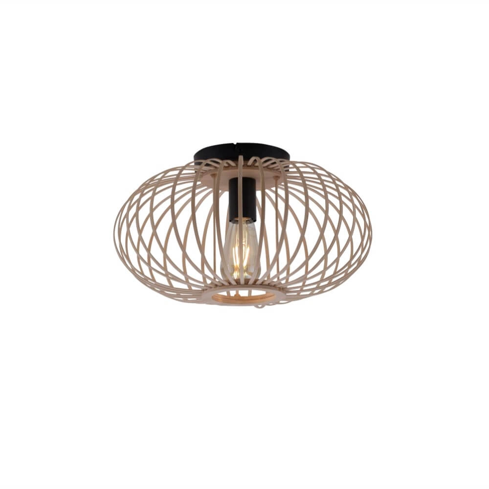 Houten draadlamp Racoon Ø 40cm Just Light 4043689984342