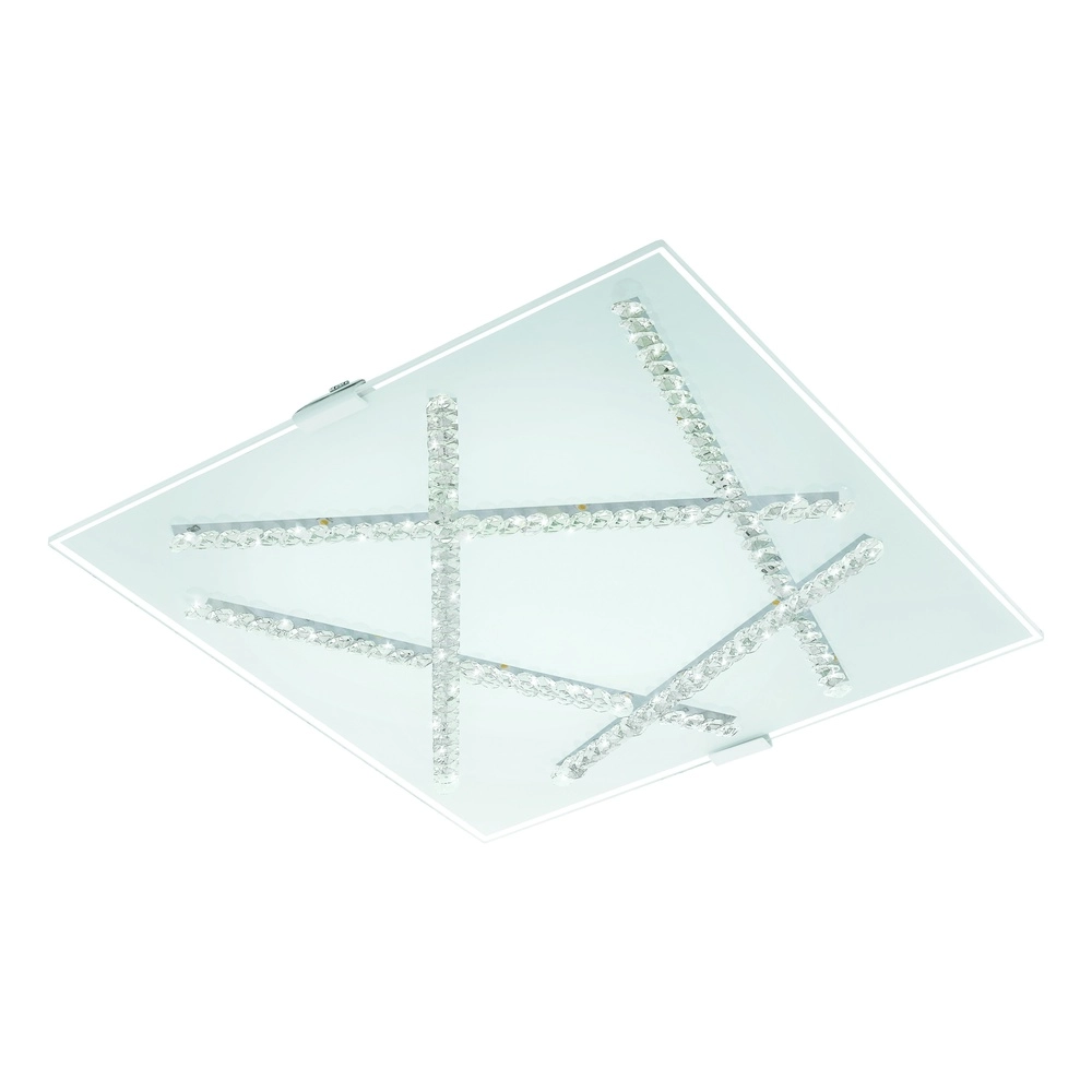 Vierkante plafondlamp Sorrenta wit