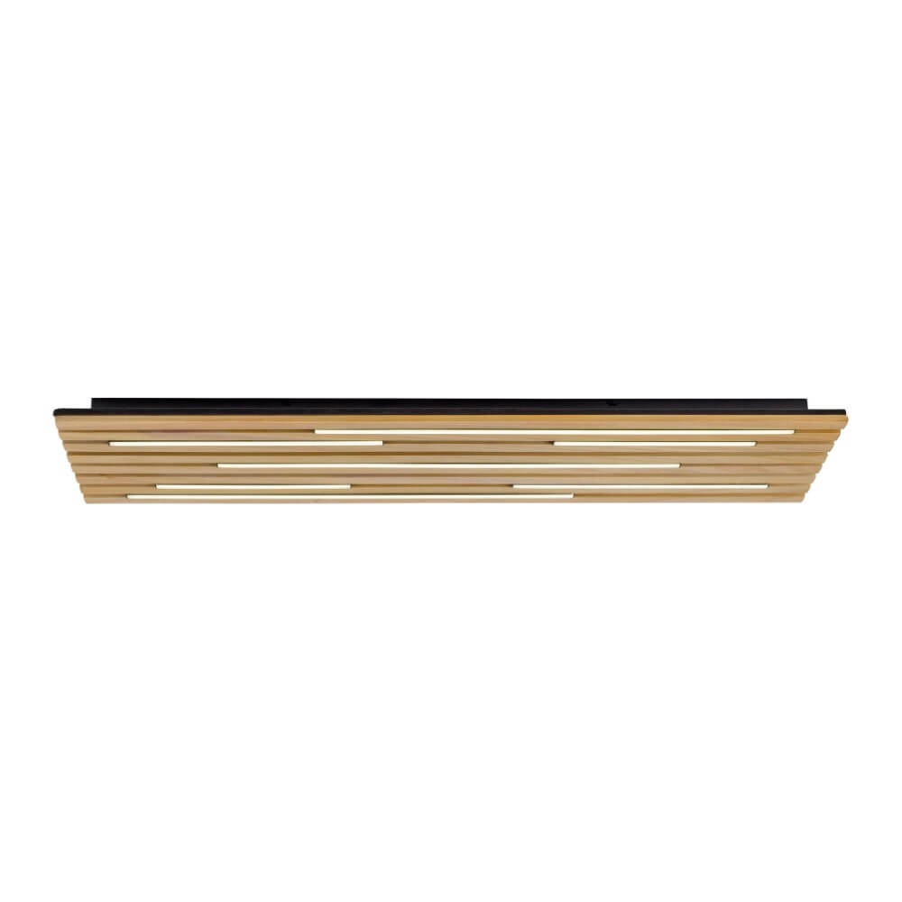 Rechthoekige plafondlamp Q-Akustik hout Paul Neuhaus 4012248385371