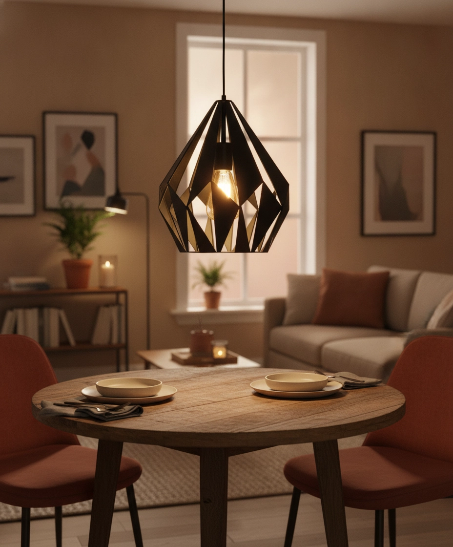 Zwarte hanglamp Carlton 1