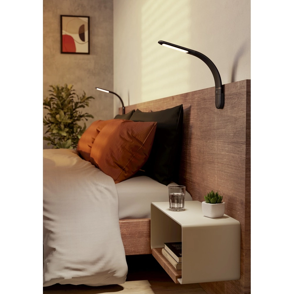 Klemlamp Bevadoro zwart Eglo 9008606389209