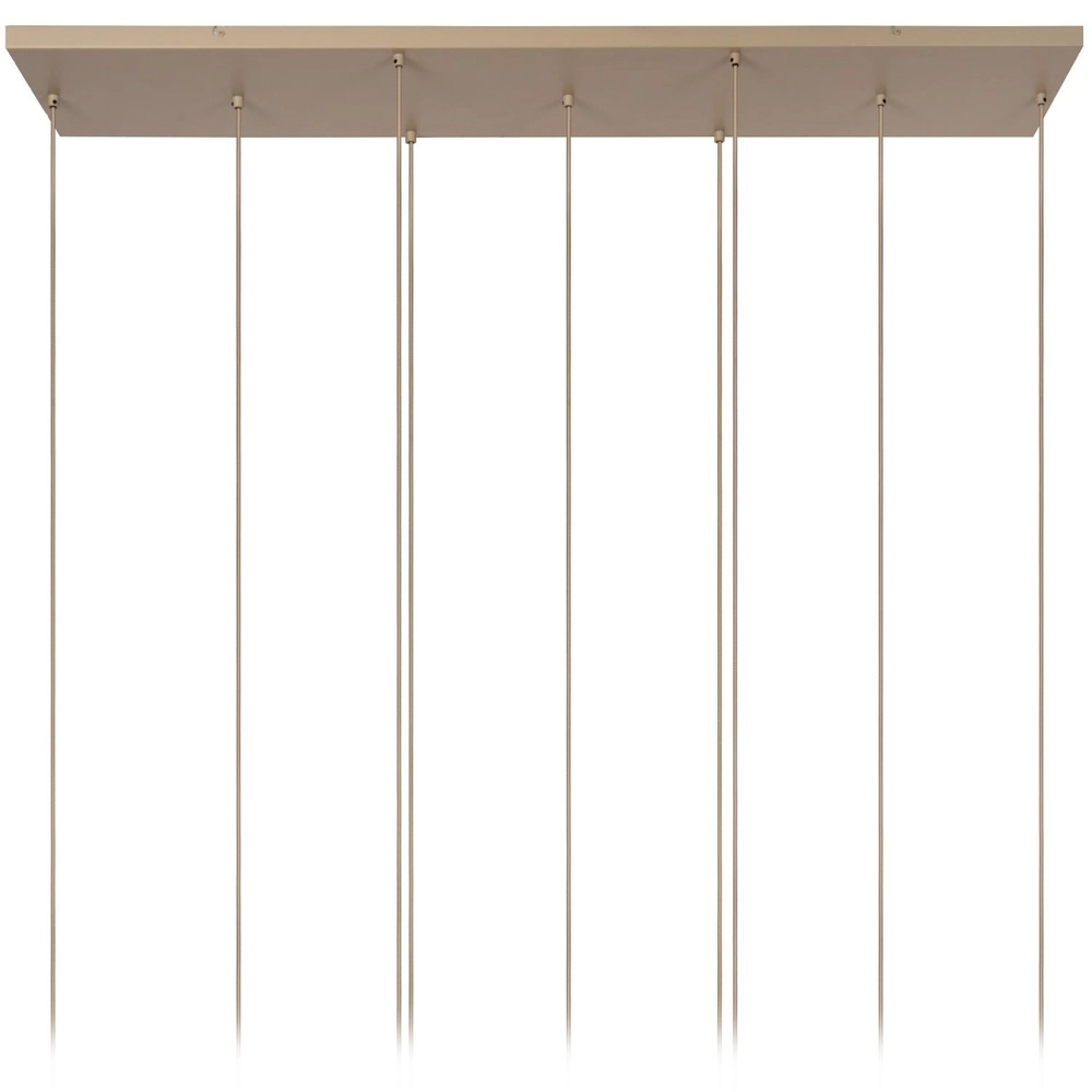 9-lichts hanglamp Lambres taupe Lucide 5411212452993