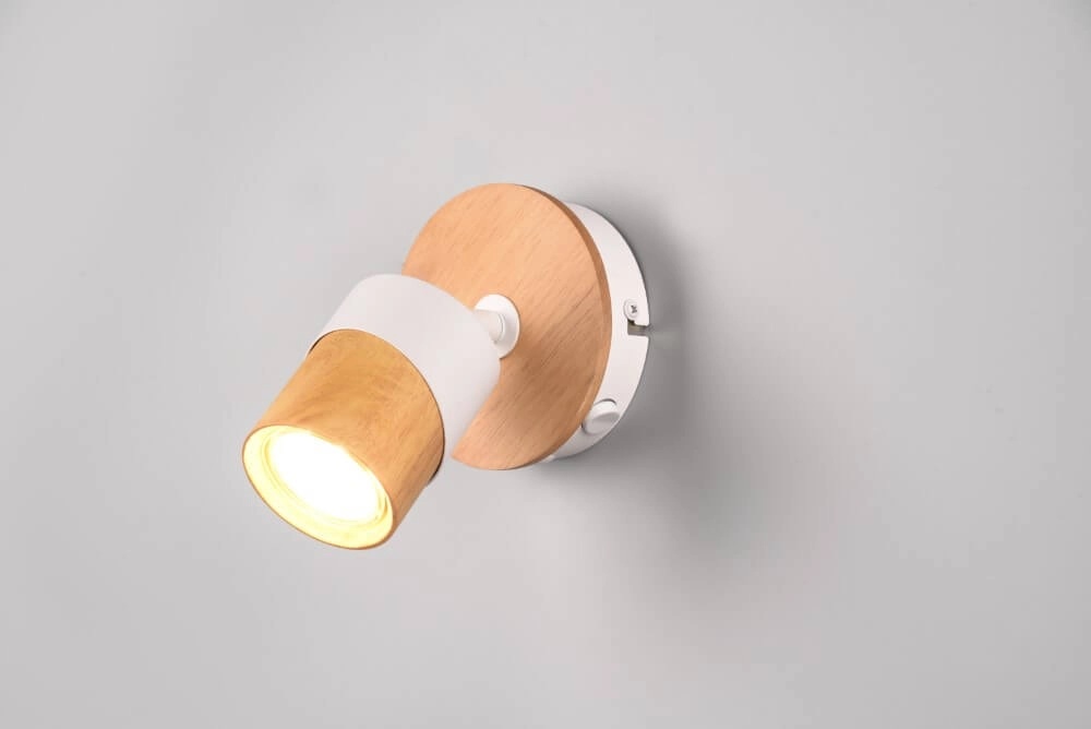Plafondlamp hout met wit Aruni Trio 4017807585315