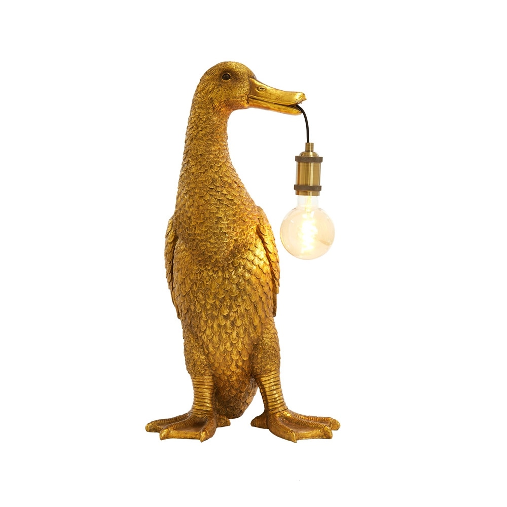 Tafellamp Duck eend brons 65cm Light & Living 8717807675585