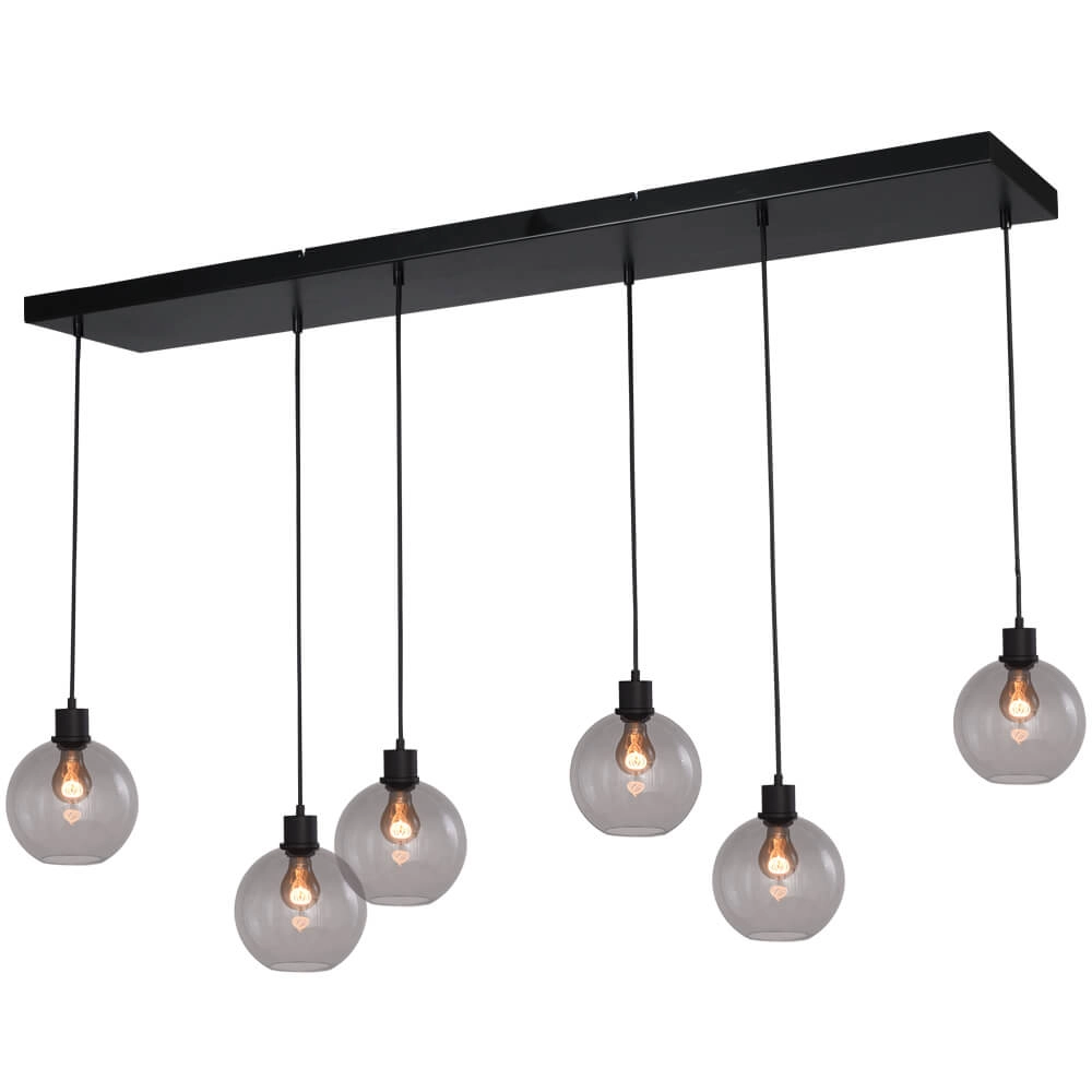 Hanglamp Lazise 6x Ø 20cm zwart