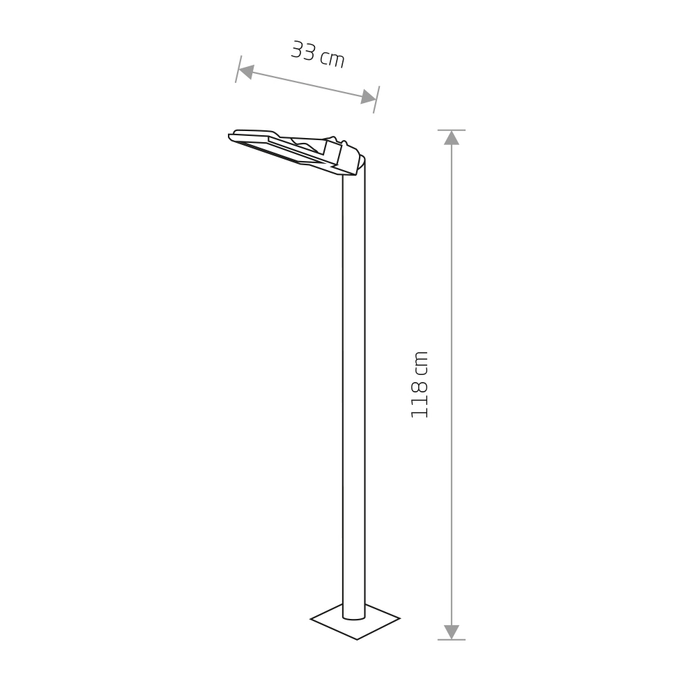 Padverlichting Pathway Led S zwart Lyora 5903139942096