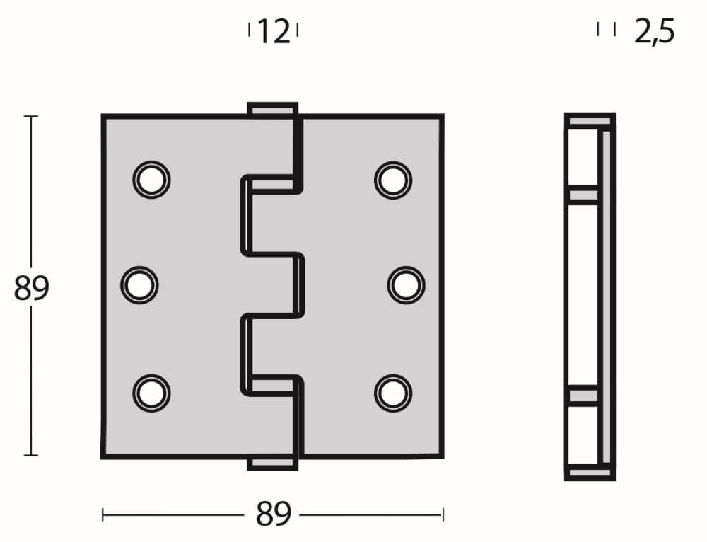 Kogellagerscharnier Rotura recht RVS tot 70kg Intersteel 8714186039946