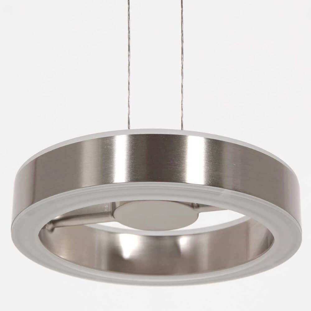 Strakke led hanglamp Piola RVS Steinhauer 8712746167306