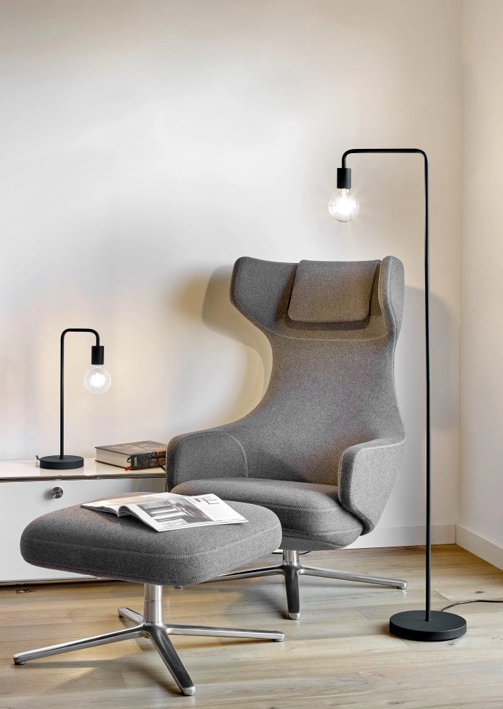 Tafellamp Diallo 51cm zwart Trio 4017807407280