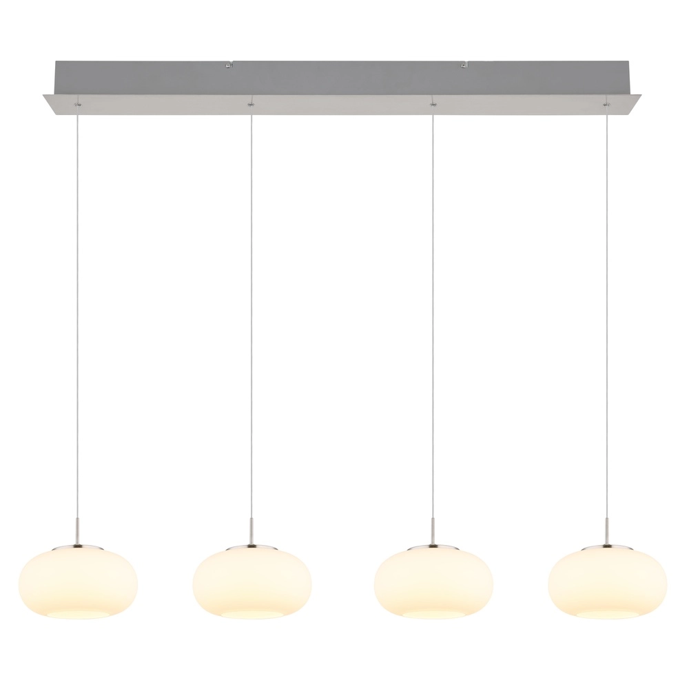Design hanglamp Quintara 4-lichts nikkel Globo 9007371462322