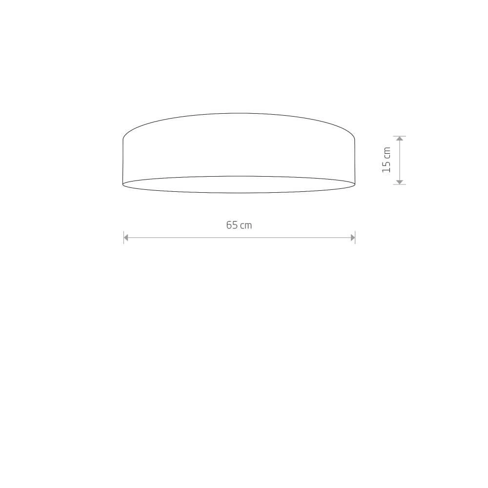 Crème plafondlamp Laguna Ø 65cm Lyora 5903139895798