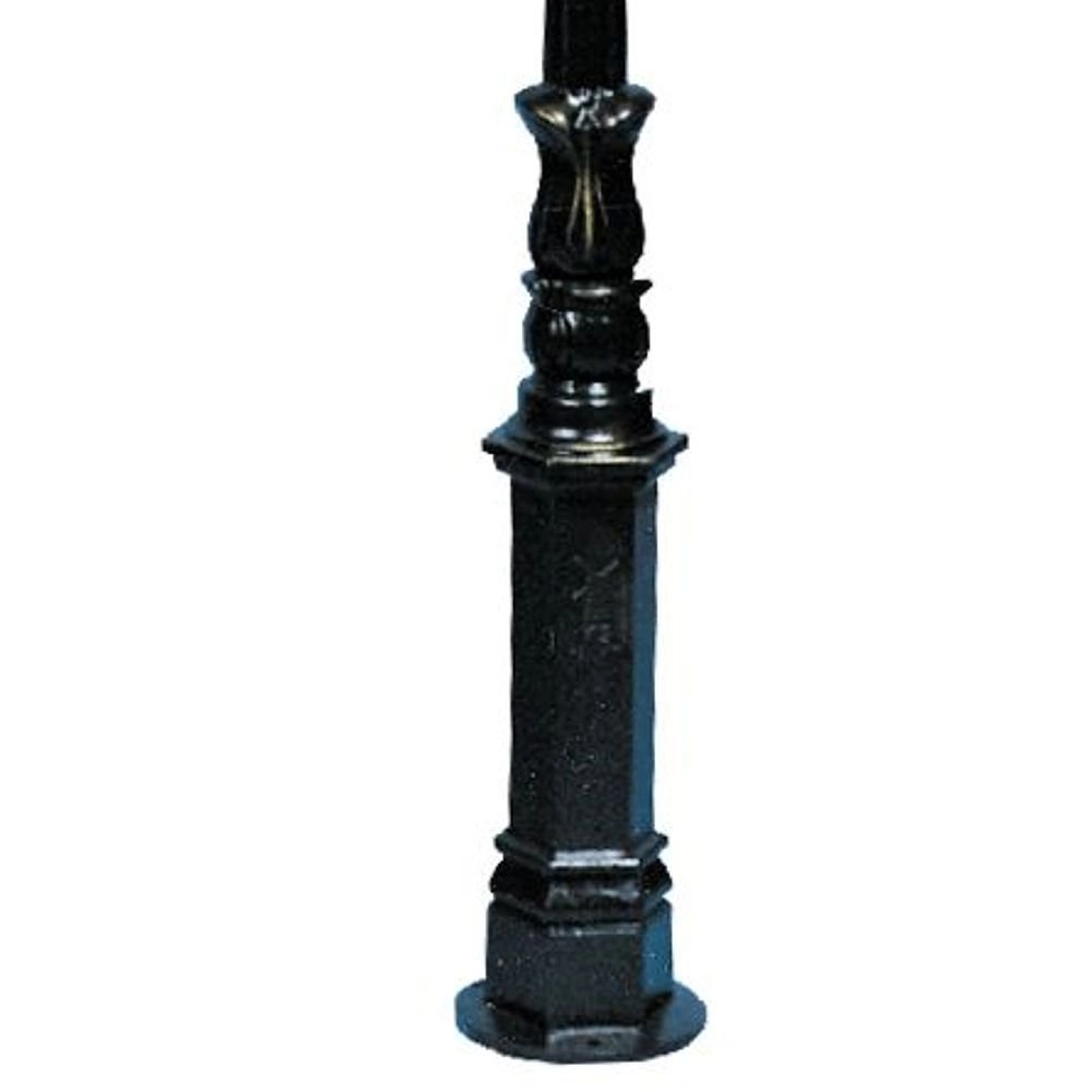 Nostalgic mast Kennemer H7 zwart KS verlichting 8714732591348