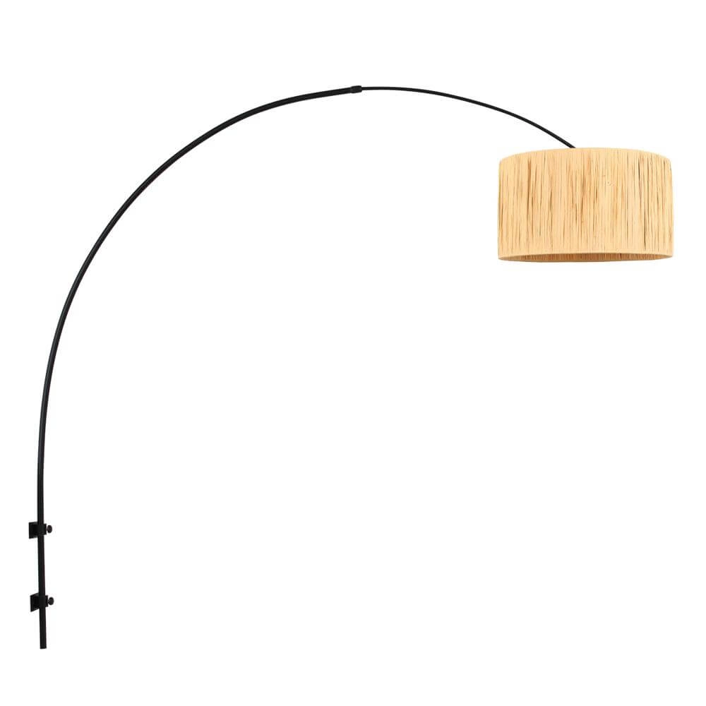 Wandlamp Sparkled Light zwart met strokleurige kap