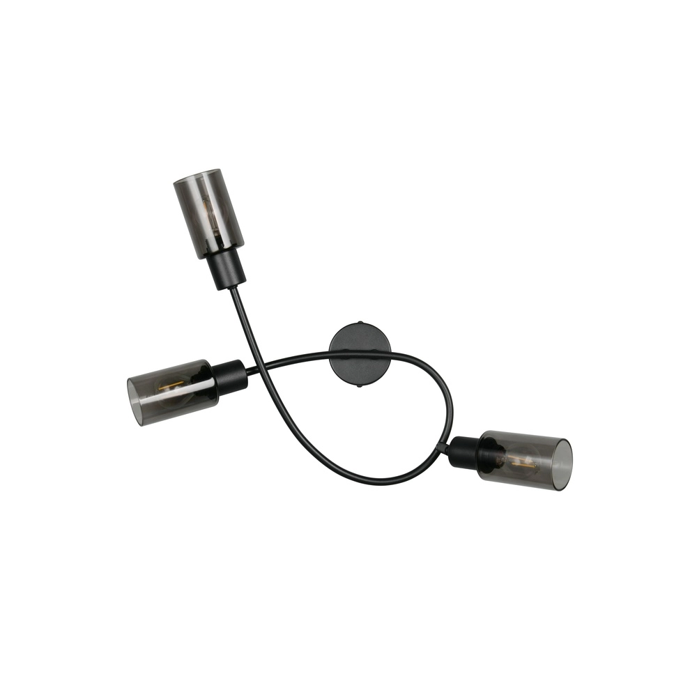 Design plafondlamp Mars 3-lichts zwart Trio 4017807670493
