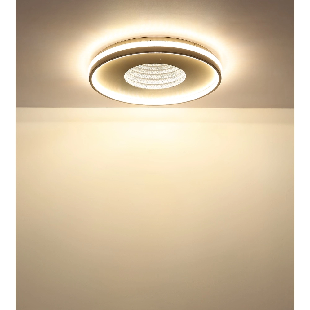 Design plafondlamp Shirley zand bruin Ø 50,5cm Globo 9007371578351