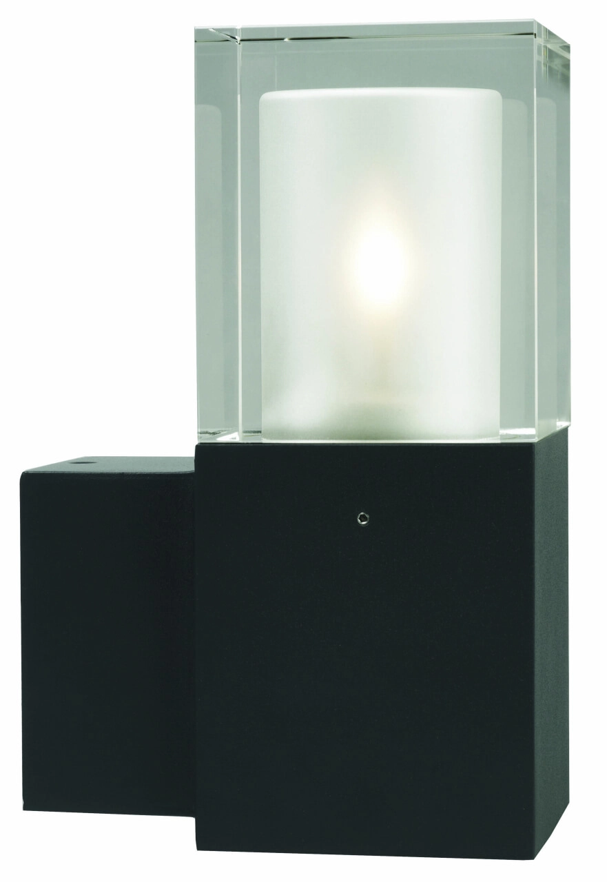 Zwarte buitenlamp Arendal met led